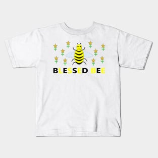 Pagan Blessed Bee and Pentacle Daffodils Kids T-Shirt